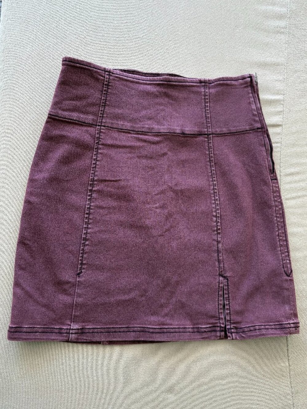 Free People Purple Mini Skirt- Size 6